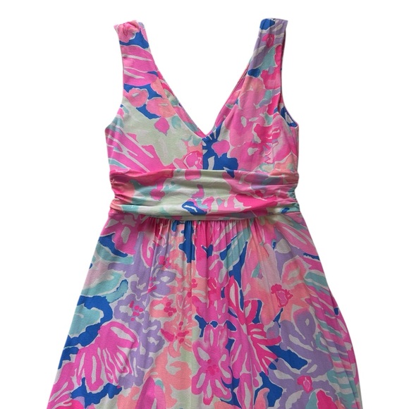 Lilly Pulitzer Sloane Playa Hermosa Sleeveless Maxi Dress Size M - Picture 10 of 12